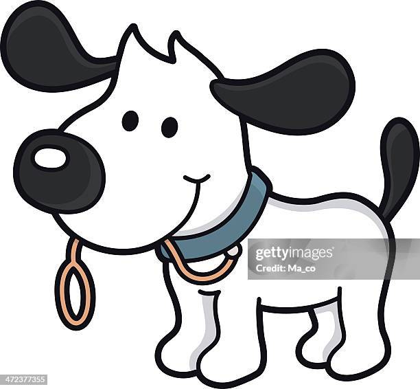 dog wants to go for a walk - dog leash stock illustrations