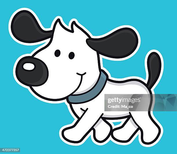 cartoon hund zu fuß - schnauze stock-grafiken, -clipart, -cartoons und -symbole