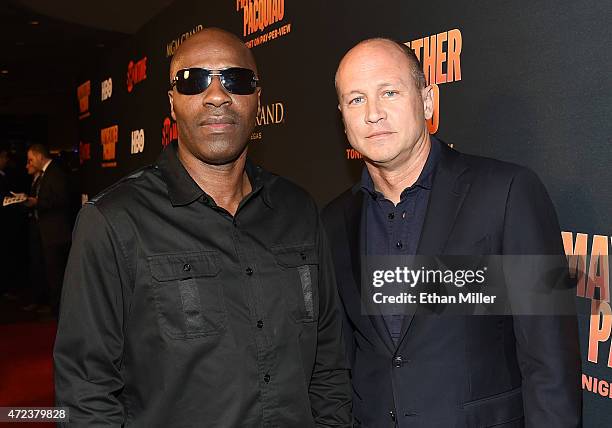 Rapper Willie D and actor/writer Mike Judge attend the SHOWTIME And HBO VIP Pre-Fight Party for 'Mayweather VS Pacquiao' at MGM Grand Hotel & Casino...