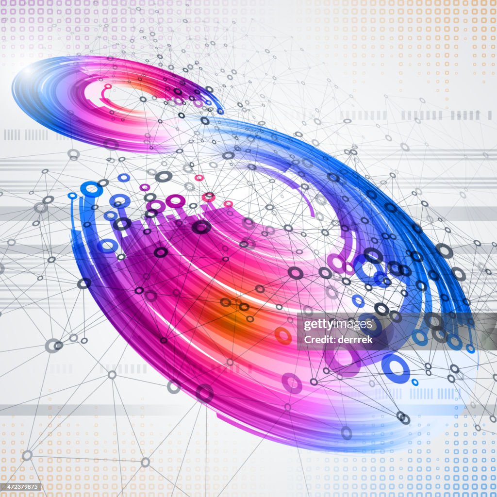 Abstract Communication Technology High-Res Vector Graphic - Getty Images