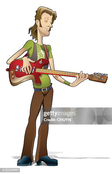 bass guitar - bass guitar stock illustrations