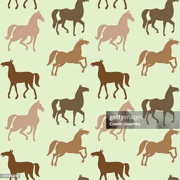 horses pattern - fur texture stock illustrations