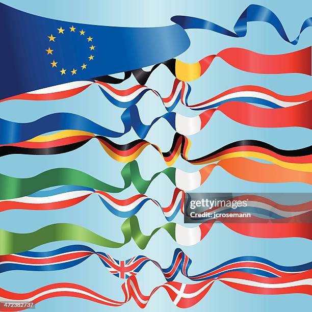 european banners - german flag stock illustrations