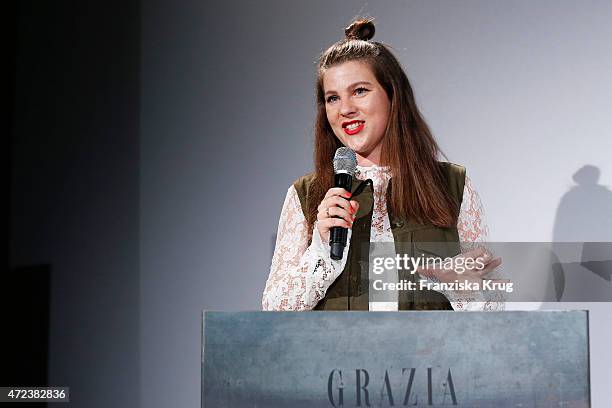 Jessica Weiss attends the GRAZIA Best Inspiration Award 2015 on May 06, 2015 in Berlin, Germany.