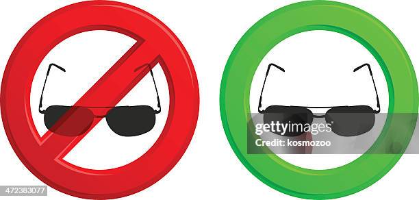 glasses - blind stock illustrations