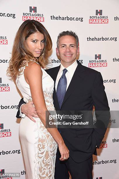 Ana Laspetkovski and event honoree David Weinreb attend the 2015 Boys & Girls Harbor 'Salute To Achievement' Benefit at The Plaza Hotel on May 6,...