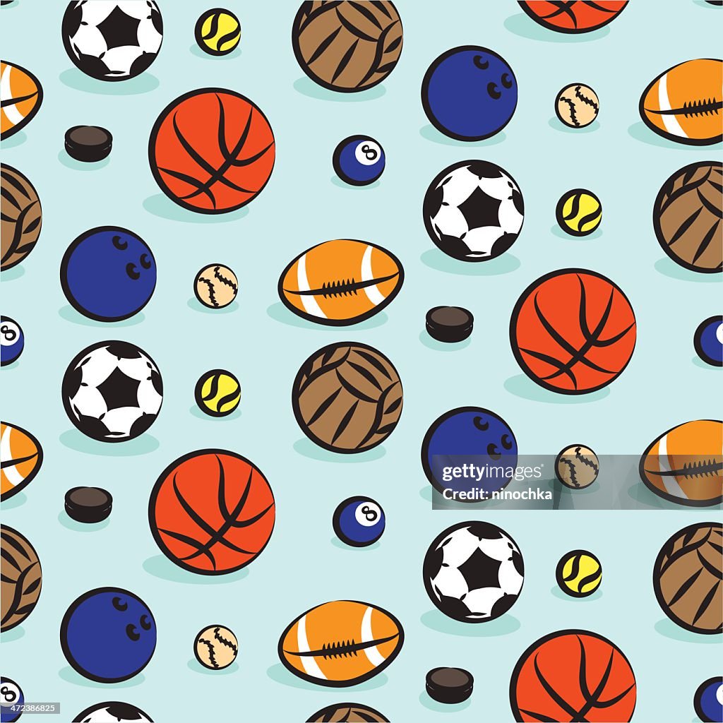 Ball Vector Pattern Seamless Balls Pattern High-Res Vector Graphic - Getty Images