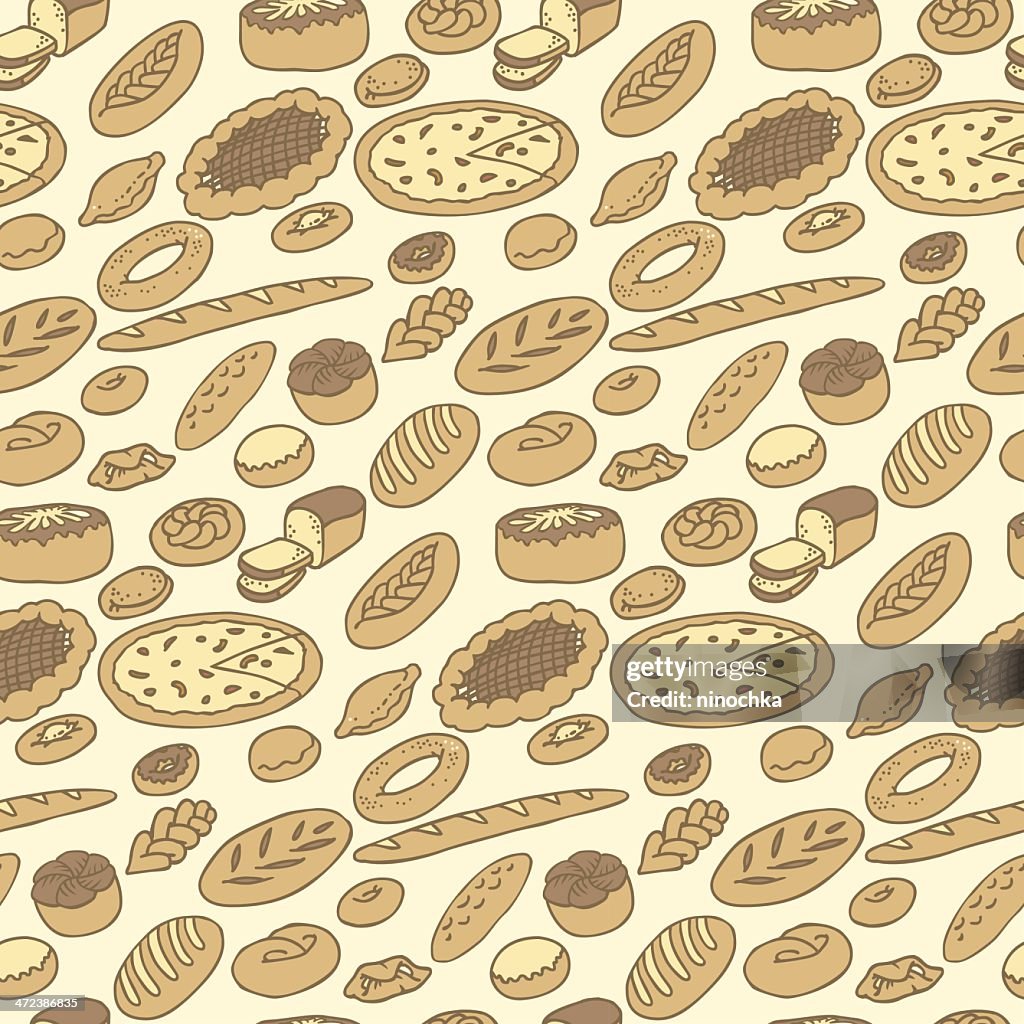 Plan Bread Pattern Seamless Bread Pattern High-Res Vector Graphic - Getty Images