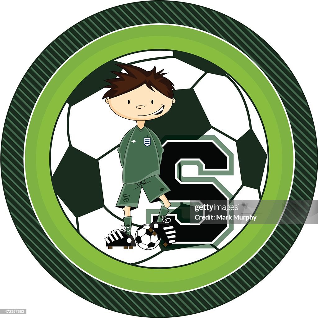 Cartoon Soccer Goalkeeper Learning Illustration