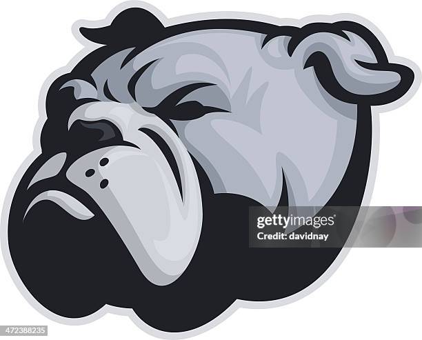 bulldog mascot - bulldog stock illustrations