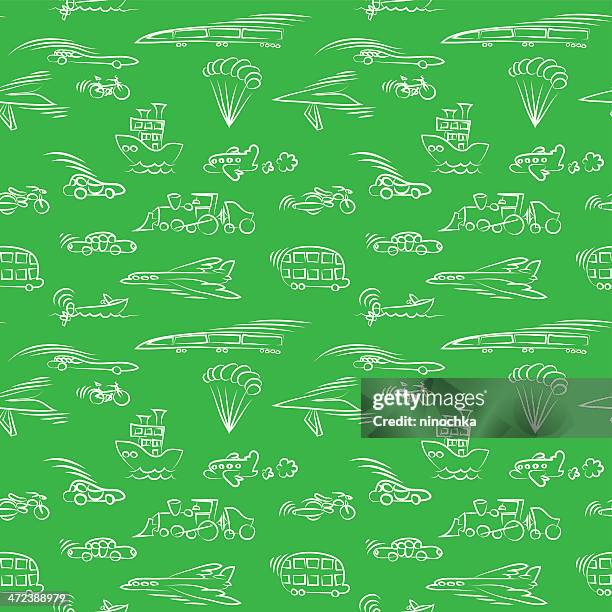 seamless toys pattern - hang gliding stock illustrations