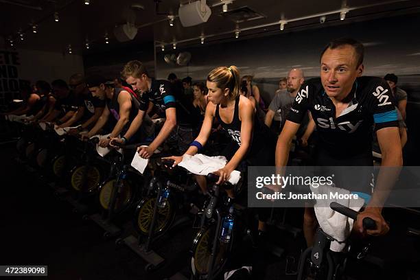 In support of Team Skys mission to get people around the world active and on their bikes, 21st Century Fox hosted the SoulCycle Team Sky Pro...