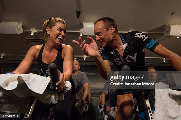 In support of Team Skys mission to get people around the world active and on their bikes, 21st Century Fox hosted the SoulCycle Team Sky Pro...