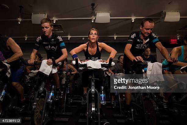 In support of Team Skys mission to get people around the world active and on their bikes, 21st Century Fox hosted the SoulCycle Team Sky Pro...