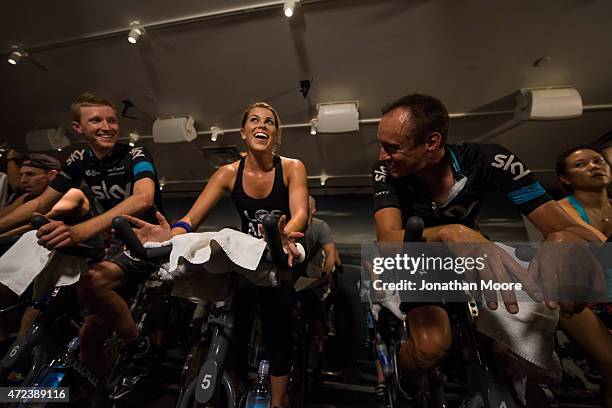 In support of Team Skys mission to get people around the world active and on their bikes, 21st Century Fox hosted the SoulCycle Team Sky Pro...