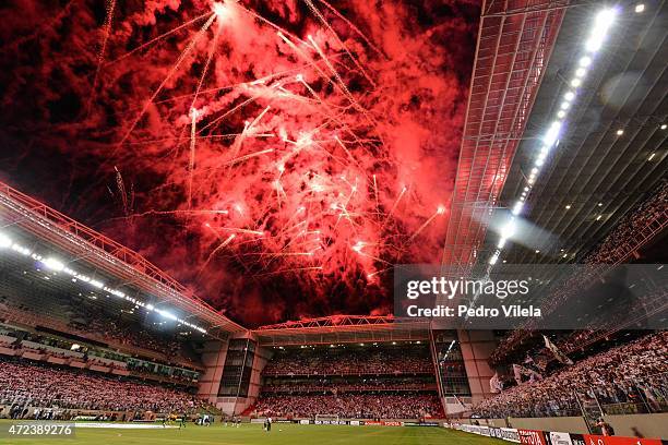 Stadium before the match between Atletico MG and Internacional as part of Copa Bridgestone Libertadores 2015 at Independencia Stadium on May 6, 2015...