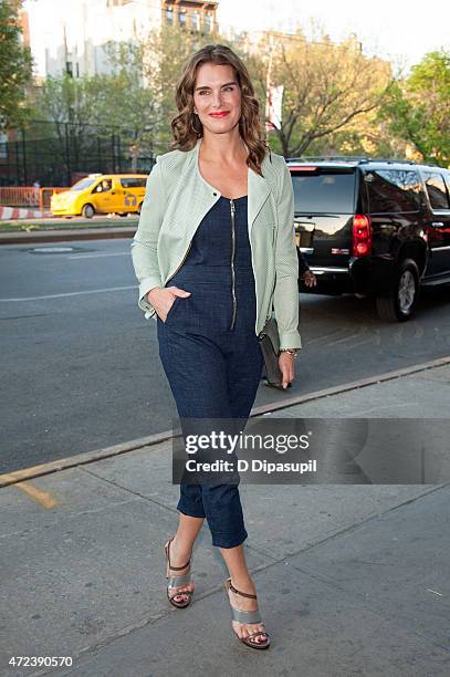 Brooke Shields attends the New York premiere of "The D Train" at Landmark Sunshine Cinema on May 6, 2015 in New York City.