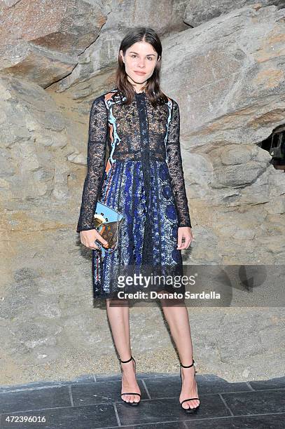Digital influencer Emily Weiss attends the Louis Vuitton Cruise 2016 Resort Collection shown at a private residence on May 6, 2015 in Palm Springs,...