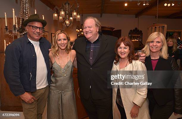 Obsolete owner Ray Azoulay, actress-author Maria Bello, manager John Carrabino, Heidi Schaeffer and Kim Hodgert attend the party for Maria Bello's...