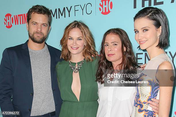 Actors Joshua Jackson, Ruth Wilson, Maura Tierney and Julia Goldani Telles attend Showtime's 'The Affair' screening and panel discussion at Samuel...