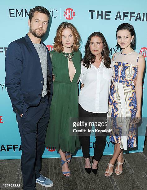 Joshua Jackson, Ruth Wilson, Maura Tierney and Julia Goldani Telles arrive at the screening of Showtime's "The Affair" at Samuel Goldwyn Theater on...