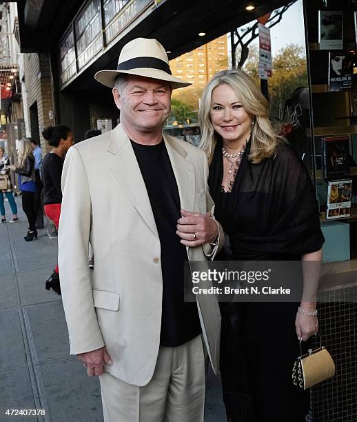 Micky Dolenz and Donna Quinter arrive for the New York Premiere of IFC Film's "The D Train" hosted by The Cinema Society and Banana Boat held at the...