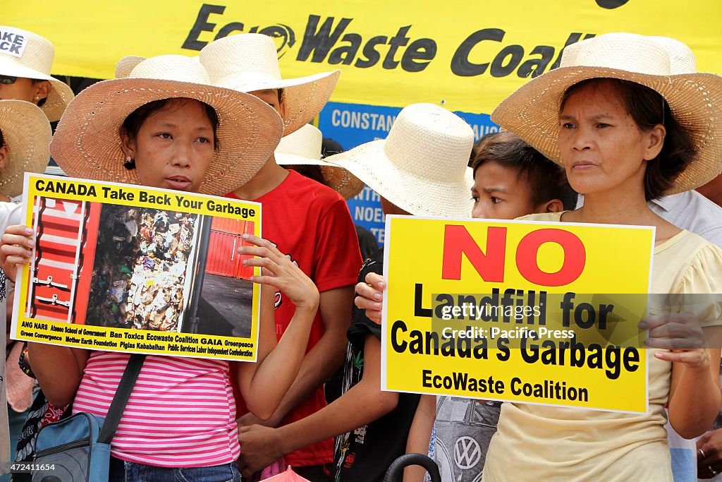 Protesters led by the Ecowaste Coalition and Piglas...