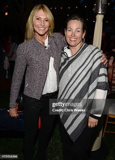 Krista Levitan and Tracy Seinfeld attend the Children's Action Network "Wine, Women and Shoes" at a private residence on May 6, 2015 in Santa Monica,...