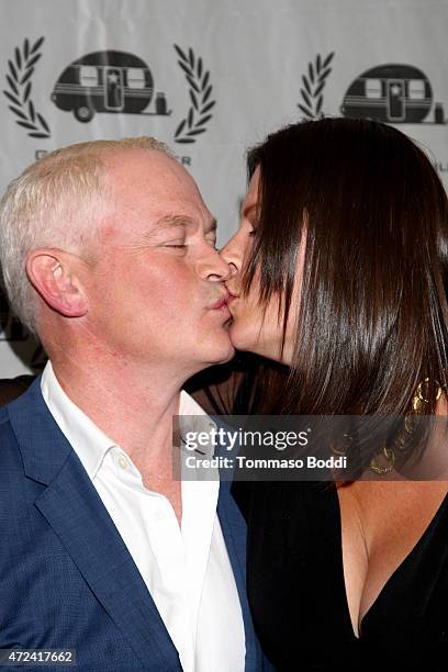 Actor Neal McDonough and Ruve McDonough attend the 16th annual Golden Trailer Awards held at Saban Theatre on May 6, 2015 in Beverly Hills,...