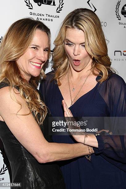 Actress Missi Pyle and guest attend the 16th annual Golden Trailer Awards held at Saban Theatre on May 6, 2015 in Beverly Hills, California.