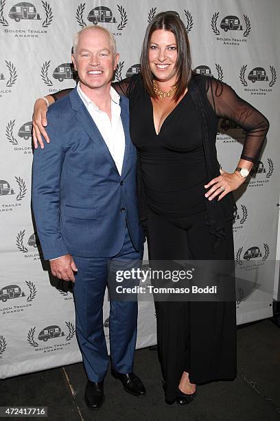 Actor Neal McDonough and Ruve McDonough attend the 16th annual Golden Trailer Awards held at Saban Theatre on May 6, 2015 in Beverly Hills,...