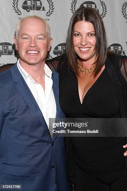 Actor Neal McDonough and Ruve McDonough attend the 16th annual Golden Trailer Awards held at Saban Theatre on May 6, 2015 in Beverly Hills,...