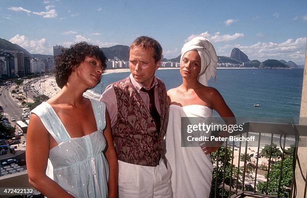 "Conny Glogger, Michael Kausch, Jennifer Nitsch, PRO 7-Serie ""Glückliche Reise"", Folge 1 ""Brasilien"" am in Rio de Janeiro, Brasilien. "