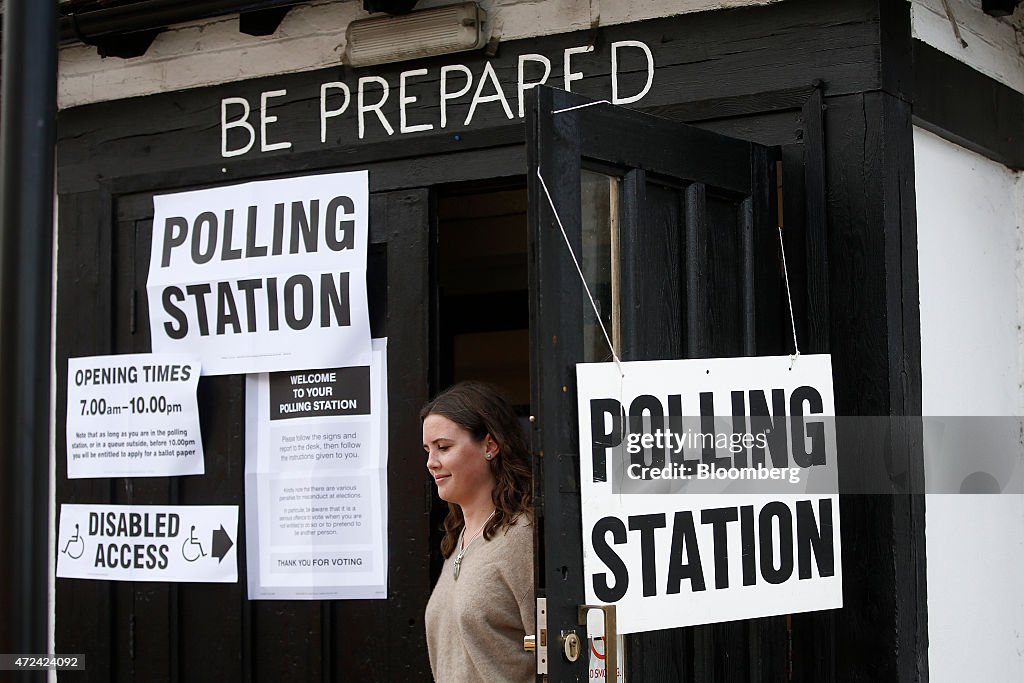 U.K. Voters Head To The Polls At U.K.'s General Election