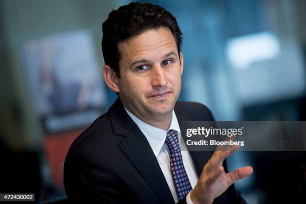 Senator Brian Schatz, a Democrat from Hawaii, speaks during an interview in Washington, D.C., U.S., on Thursday, May 7, 2015. Schatz, who opposes...