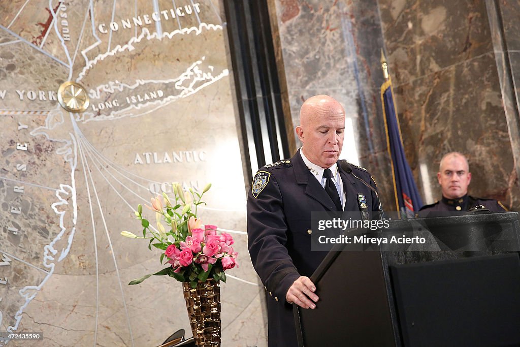 New York City Police Chief of Department, James P. O'Neill Lights The Empire State Building Purple To Commemorate Police Memorial Week