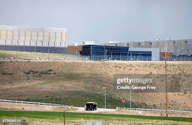 Field workers work fields at the NSA's new spy data collection center on May 7, 2015 in Bluffdale, Utah. Located just south of Salt Lake City, it has...