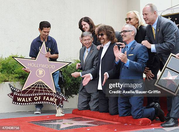 Capitol Records executive Maureen Schultz, Hollywood Chamber of Commerce President/CEO Leron Gubler, musicians Tom Petty, Jeff Lynne and Joe Walsh...