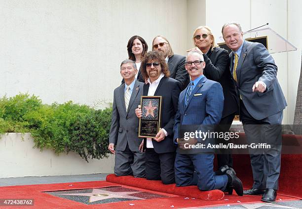 Capitol Records executive Maureen Schultz, Hollywood Chamber of Commerce President/CEO Leron Gubler, musicians Tom Petty, Jeff Lynne and Joe Walsh...