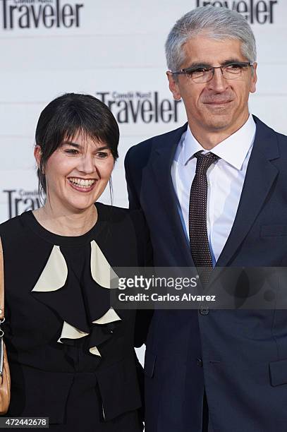 Maria Belon and husband Enrique Alvarez attend the VII Conde Nast Traveler Awards at the Giner de los Rios Foundation on May 7, 2015 in Madrid, Spain.