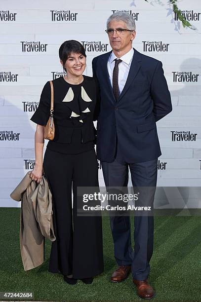 Maria Belon and husband Enrique Alvarez attend the VII Conde Nast Traveler Awards at the Giner de los Rios Foundation on May 7, 2015 in Madrid, Spain.