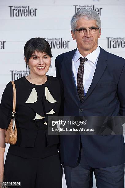 Maria Belon and husband Enrique Alvarez attend the VII Conde Nast Traveler Awards at the Giner de los Rios Foundation on May 7, 2015 in Madrid, Spain.