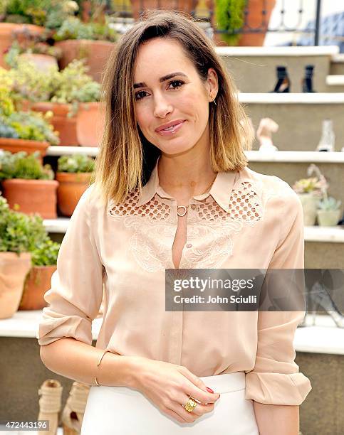 Stylist/TV Personality Louise Roe attends RAYE shoe launch event hosted by Chrissy Teigen and Hillary Kerr held At Ysabel on May 7, 2015 in West...