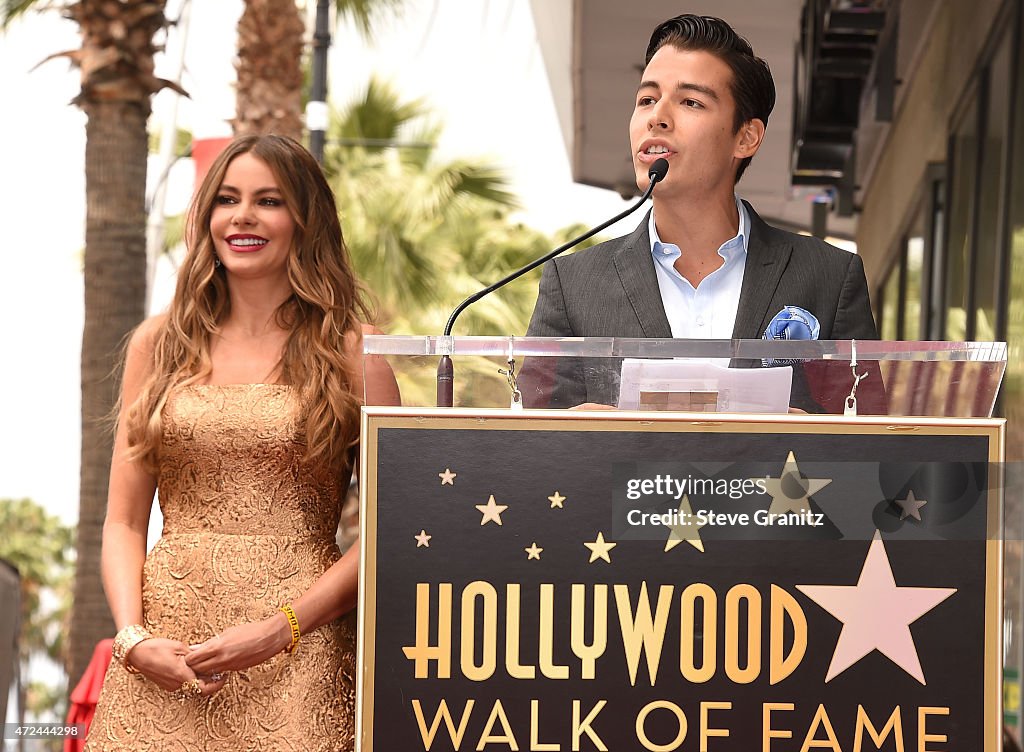 Sofia Vergara Honored With Star On The Hollywood Walk Of Fame