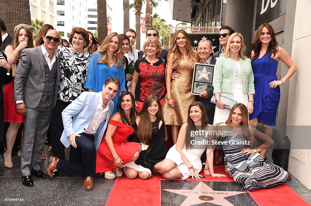 Sofia Vergara Honored With Star On The Hollywood Walk Of Fame