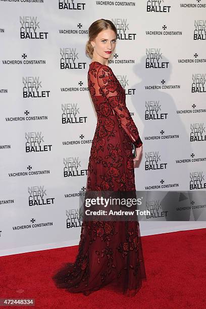 Model Julie Henderson attends the New York City Ballet 2015 Spring Gala at David H. Koch Theater, Lincoln Center on May 7, 2015 in New York City.