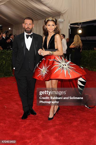 Fausto Puglisi and Zendaya arrives at "China: Through The Looking Glass" Costume Institute Benefit Gala at the Metropolitan Museum of Art on May 4,...