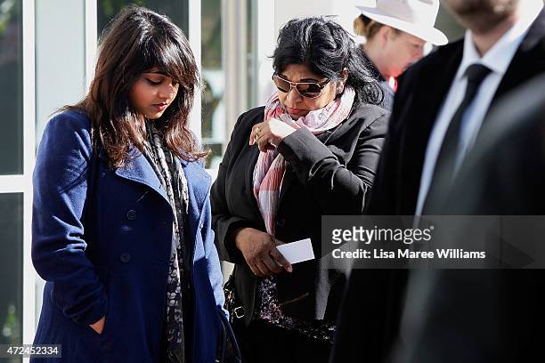 Members of the Sukumaran family attend the funeral service for executed Bali nine member Andrew Chan at Hillsong Church, Baulkham Hills on May 8,...