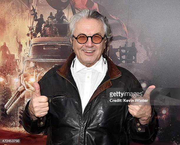 Writer/Director/Producer George Miller attends the premiere of Warner Bros. Pictures' "Mad Max: Fury Road" at TCL Chinese Theatre on May 7, 2015 in...
