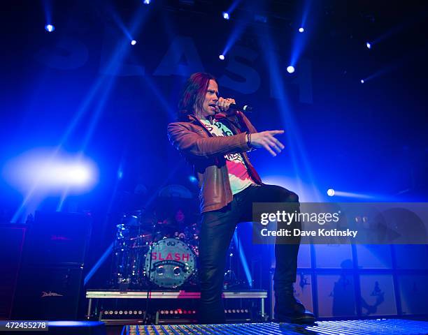 Myles Kennedy performs for the "Slash featuring Myles Kennedy and The Conspirators concert" at Terminal 5 on May 7, 2015 in New York City.